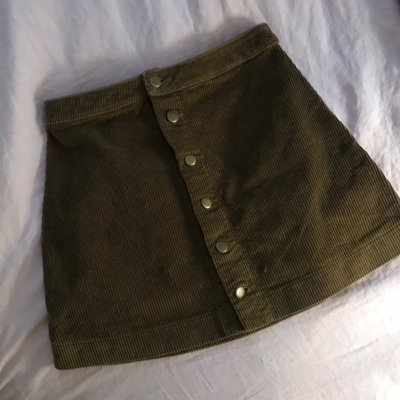 American Apparel Dresses & Skirts - Tan corduroy mini skirt